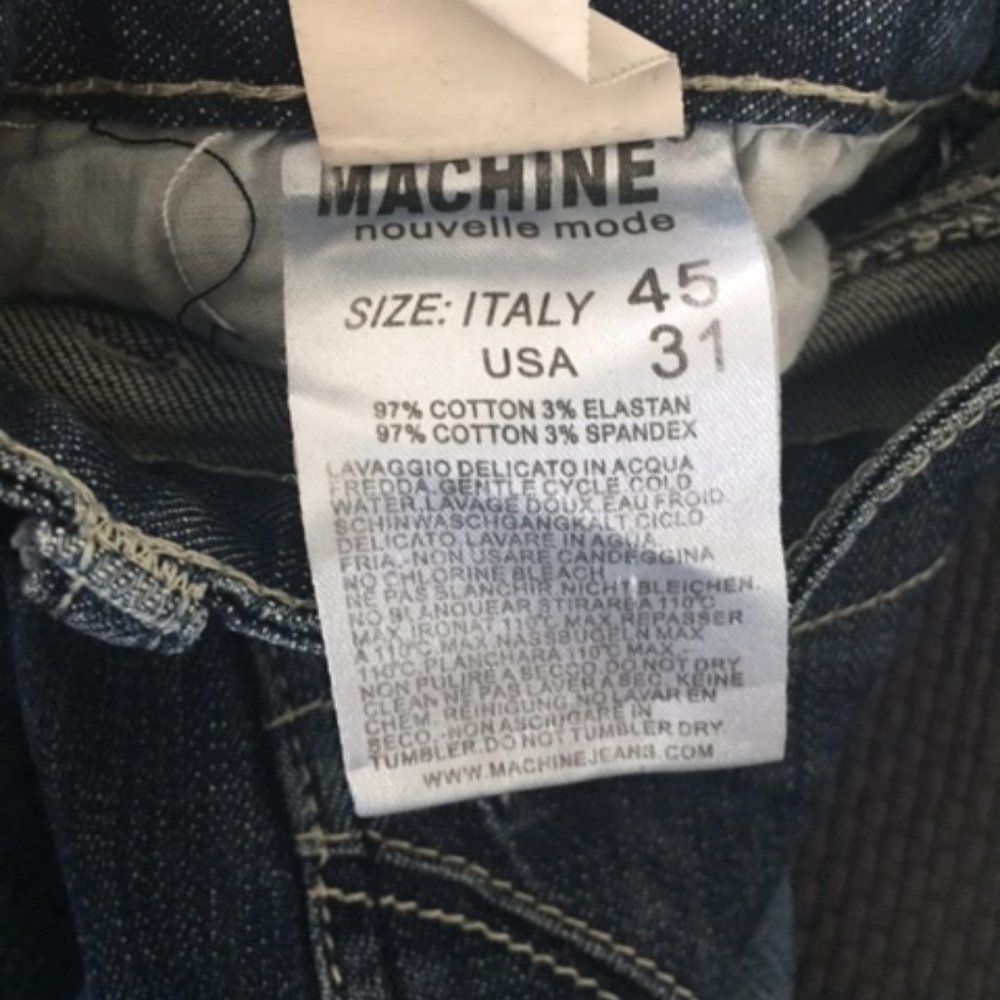 Distressed Machine Jeans - Picture 3 of 5